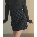 スカート チェック柄タイトスカート