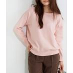 ニット セーター プレミアムカシミヤタッチボートネックオーバーサイズニット レディース