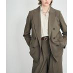ショッピング冷感 ジャケット テーラードジャケット ピークドラペルダブルジャケット「CLEAN MOTION」 レディース
