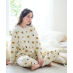パジャマ ルームウェア ヌネットがいっぱい　キルトプルオーバーパジャマ レディース