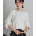 ニット セーター フェザーヤーンニットプルオーバー（うさぎニット） レディース