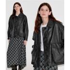 レザージャケット ライダース ベーシック 合皮レザージャケット FQ25W064「Fano Studios」「2025AW」 レディース メンズ