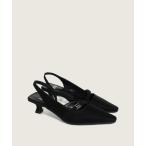 ショッピング動画 パンプス 「着用動画あり・4色展開」ヒアムロゴポイント甲ストラップポイントスリングバック/2025 AW NEW COLLECTION