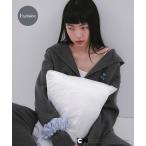 パーカー 「別注」PPG / SENSE OF PLACE　ZIPニットパーカー レディース