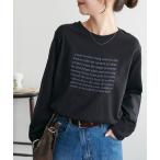 tシャツ シルケットロゴプリントロンT レディース