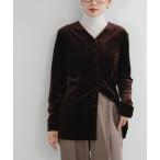 ショッピングカーディガン カーディガン ベロアカーディガン レディース