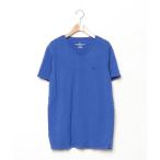 ショッピングアメリカンイーグル 「American Eagle」 ワンポイント半袖Tシャツ S ブルー メンズ