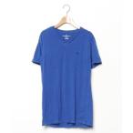 ショッピングアメリカンイーグル 「American Eagle」 ワンポイント半袖Tシャツ S ブルー メンズ