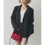 セットアップ ストライプジャケットセットアップ レディース