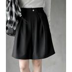 パンツ タックショートパンツ レディース