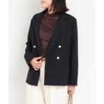 ジャケット テーラードジャケット メランジ2WAYカルゼジャケット レディース