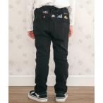 ショッピングSlip パンツ 恐竜はたらくくるまおしり刺しゅうテーパードパンツ(80~120cm) キッズ 子供服 男の子 女の子