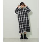 シャツワンピース ロングシャツワンピース