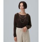 tシャツ シアーベロアタンクセットプルオーバー　582463 レディース