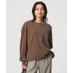 ショッピングＴシャツ tシャツ フィブリル タッチ ロングスリーブ トップス レディース