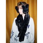 マフラー ストール 猫ティペット レディース