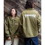 コート ジャケット NYLON COACH JACKET/THRASHER スラッシャーナイロン コーチジャケット ブルゾン アウター 撥水 ドローコ