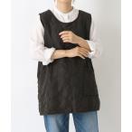 ショッピングエプロン エプロン ローマン キルトショートタブリエ BK