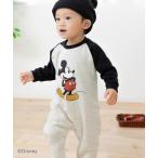 ベビー服 ロンパース 「ディズニー」ミッキーマウス/裏毛カバーオール