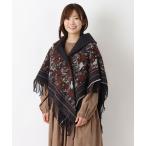 ストール マフラー 「ワンズテラス限定」ネコ リバーシブルギャザーケープ レディース