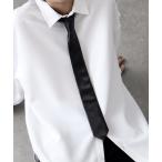 ショッピングタイ ネクタイ 「ADAMPATEK/アダムパテック」リアルレザー ナロータイ