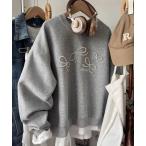 ショッピングリボン トレーナー スウェット 「 cunii 」 ガーリー パール モチーフ リボン スウェット 秋冬新作 レディース