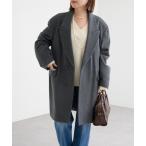 コート アウター 「大人ハンサム」ウールビーバーテーラードコート レディース