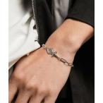  браслет серебряный узор цепь браслет (T3) мужской женский 