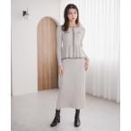 ショッピング新作 スカート 2025秋冬新作 ワイドリブセミマーメイドスカート