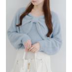 ニット セーター リボン+キャミセットニット レディース