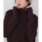 tシャツ 「forksy.」ジオメトリックデザイン シアーハイネックメローロングスリーブTシャツ レディース