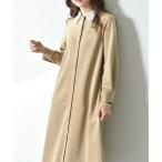 ショッピングミモレ丈 ワンピース レース衿２ＷＡＹワンピース