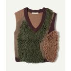 ショッピングジレ ベスト ジレ Landscape Intarsia Knit Vest レディース