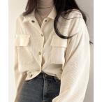 ショッピングコーデュロイ ブルゾン アウター コーデュロイシャツブルゾン レディース