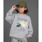 トレーナー  スウェット 裏毛 トレーナー プリント 袖リブ 長袖「PAIRMANON STREET」 キッズ 子供服 男の子 女の子