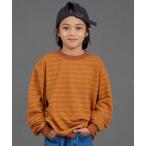 トレーナー  裏毛 スウェット ボーダー 袖リブ「PAIRMANON STREET」 キッズ 子供服 男の子 女の子