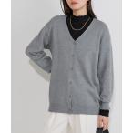 カーディガン プレミアムカシミヤタッチオーバーサイズカーディガン レディース