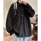 ショッピングコーデュロイ シャツ オーバーサイズコーデュロイ長袖シャツ メンズ レディース