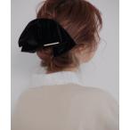 ショッピングヘアクリップ ヘアクリップ ベロアリボンクリップ