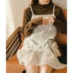 チュニック 「WEB・一部店舗限定/前後2WAY」格子フェザーチュニック