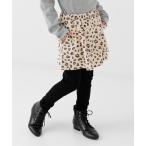 スカート 総柄裏毛 10分丈スカッツ キッズ 子供服 女の子