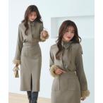 ショッピングカフス セットアップ 2WAY 洗える ｜ ファーカフス ボウタイ トップス ＆ ナロースカート ｜ オフィスカジュアル・セットアップ・オケージョンスーツ・セ