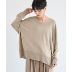 ニット セーター BARNYARDSTORM / ホールガーメントＶワイドニット / ハンドウォッシャブル「MADE IN JAPAN」 レディース