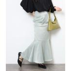 スカート サテンマーメイドスカート