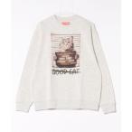 トレーナー スウェット 裏起毛マグショットアニマル柄トレーナー(M1) メンズ レディース