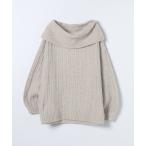 ニット セーター ランダムリブオフショルプルオーバー/603805 レディース