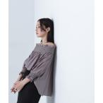 「NATURAL BEAUTY BASIC」 7分袖ブラウス MEDIUM ブラウン レディース
