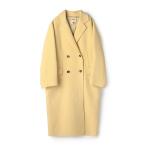 コート チェスターコート オートミールダブルフェイス リバーロングコート レディース