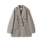 ジャケット テーラードジャケット オートミールダブルフェイス リバージャケットコート レディース