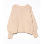 「Uhr」 長袖ニット FREE ベージ
